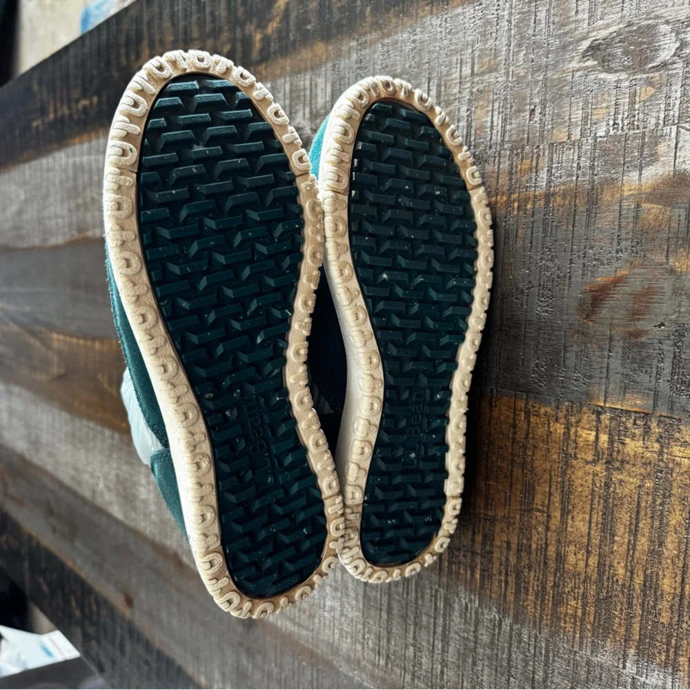 LL Bean Mountain Classic Quilted Ankle Boot Aqua and Turquoise Size 7 - Picture 7 of 9